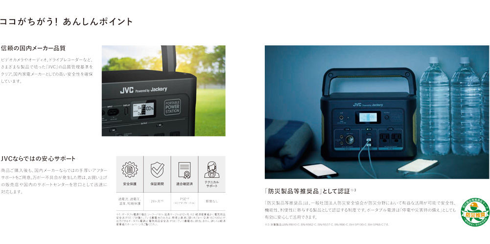JVC ポータブル電源