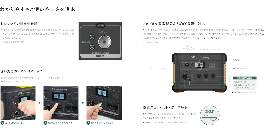 JVC ポータブル電源